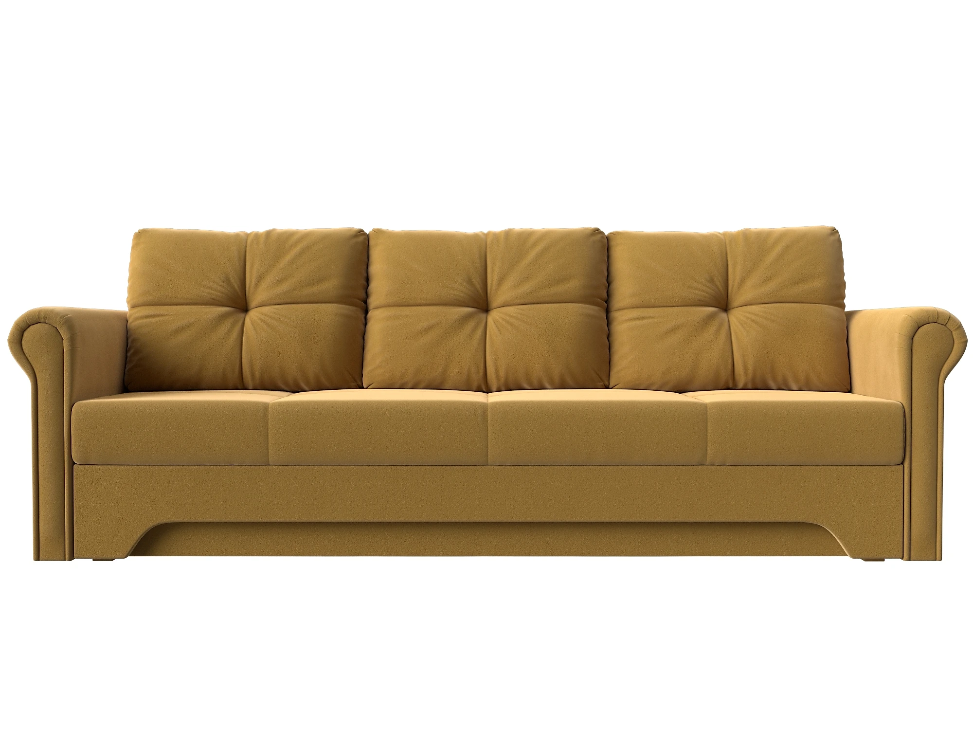 Жёлтый прямой диван Европа Дизайн 24