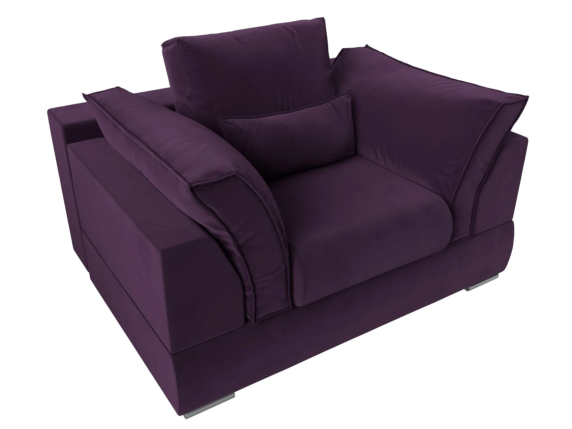 Фиолетовое кресло Пекин Плюш Дизайн 7