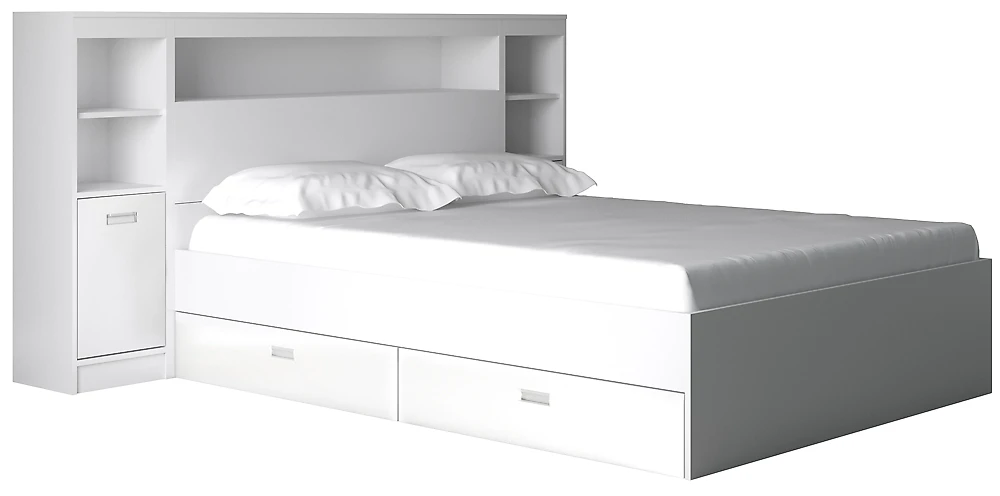 Кровать из ЛДСП  Виктория-4-140 Дизайн-2