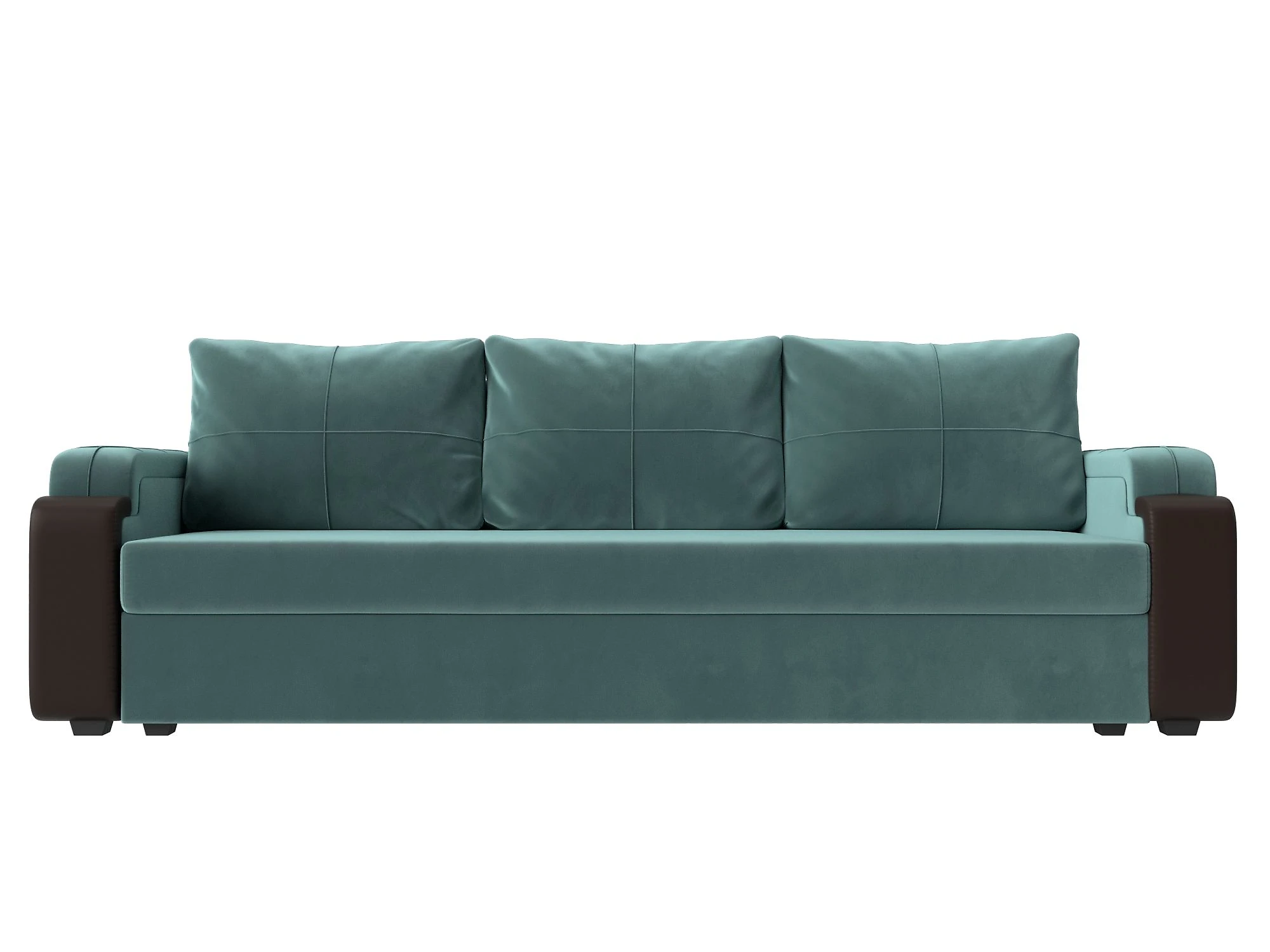 Прямой кожаный диван Николь Лайт Плюш Дизайн 2