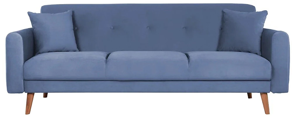 Синий диван книжка Паэн трехместный Дизайн 3
