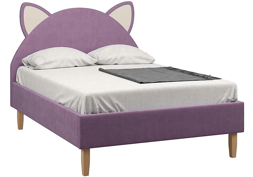 Односпальная кровать без ящиков Китти Лилак