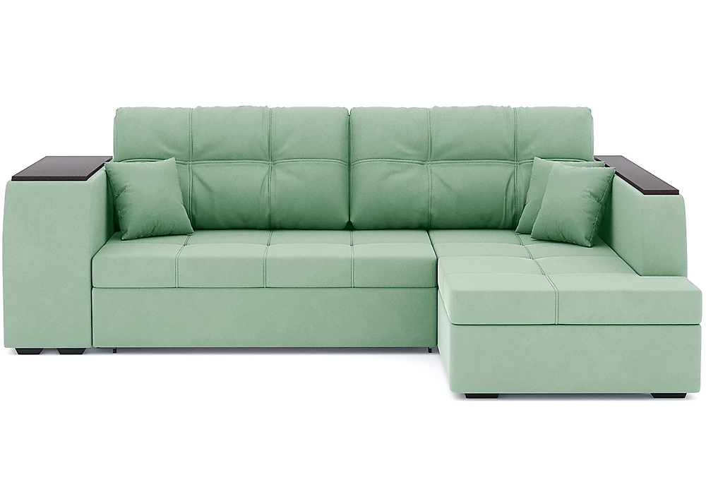 Угловой диван с ящиком для белья Брюссель Плюш Дизайн 11