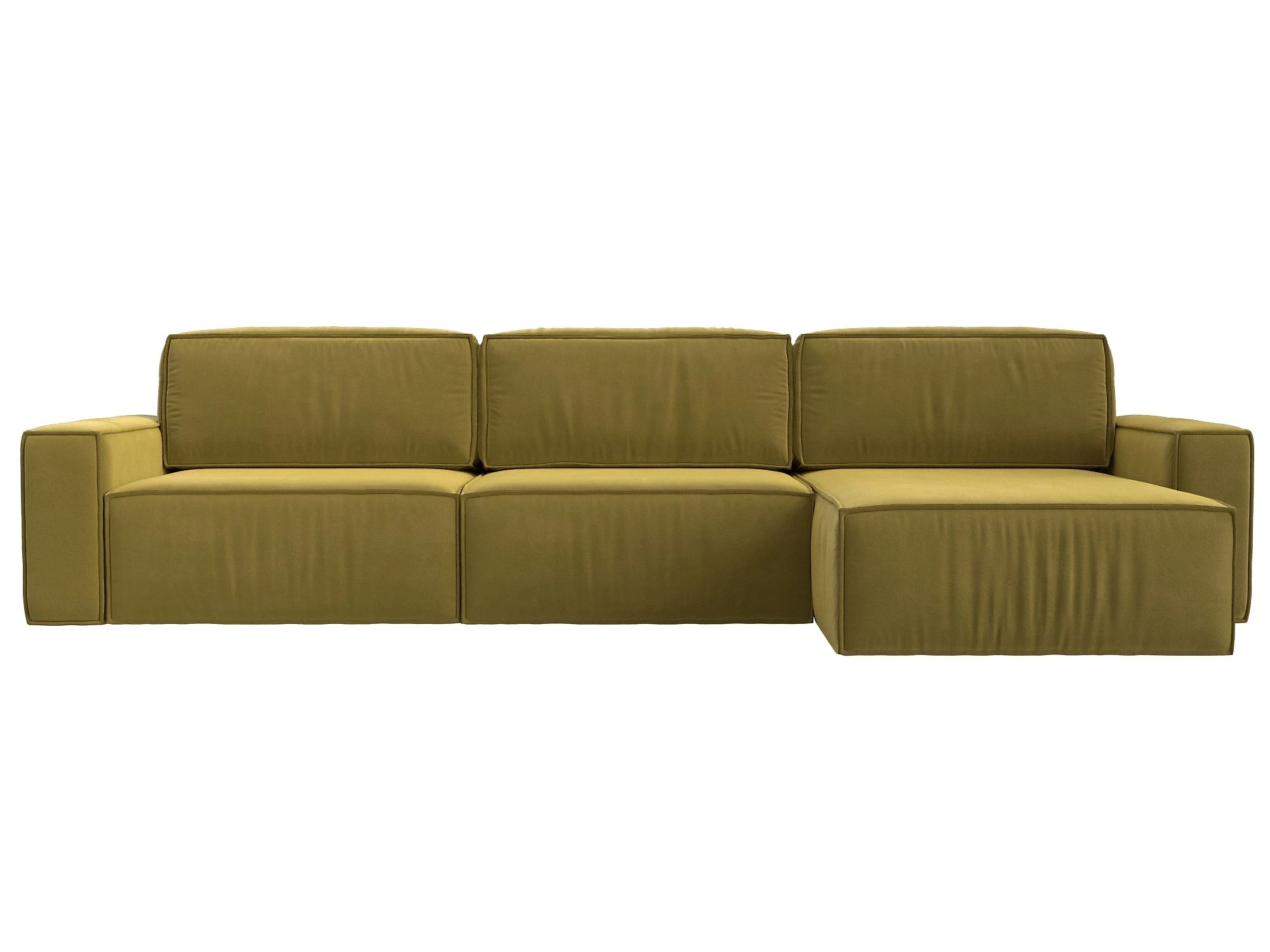 Угловой диван с независимым пружинным блоком Прага Классик лонг Дизайн 3