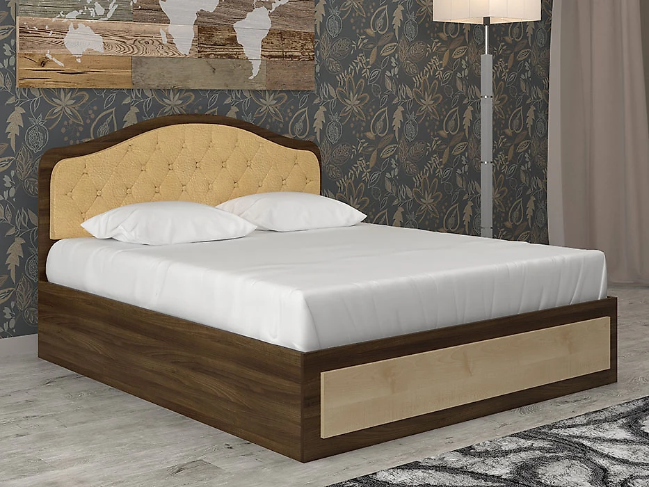 Кровать с каретной стяжкой Луиза-2 КС2 Дизайн-2