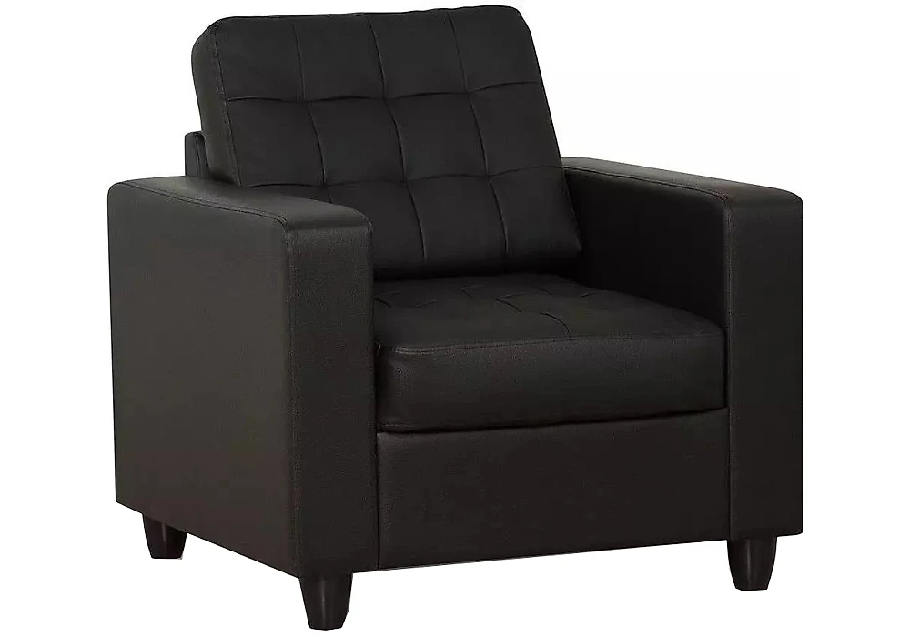 Кресло с подлокотниками Камелот Дизайн 1 кожаное