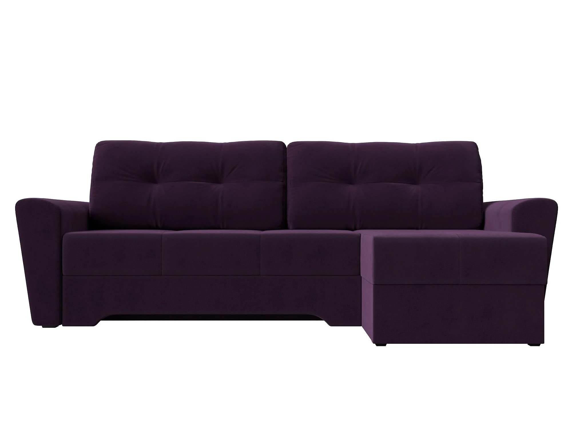 Фиолетовый диван Амстердам Плюш Дизайн 6