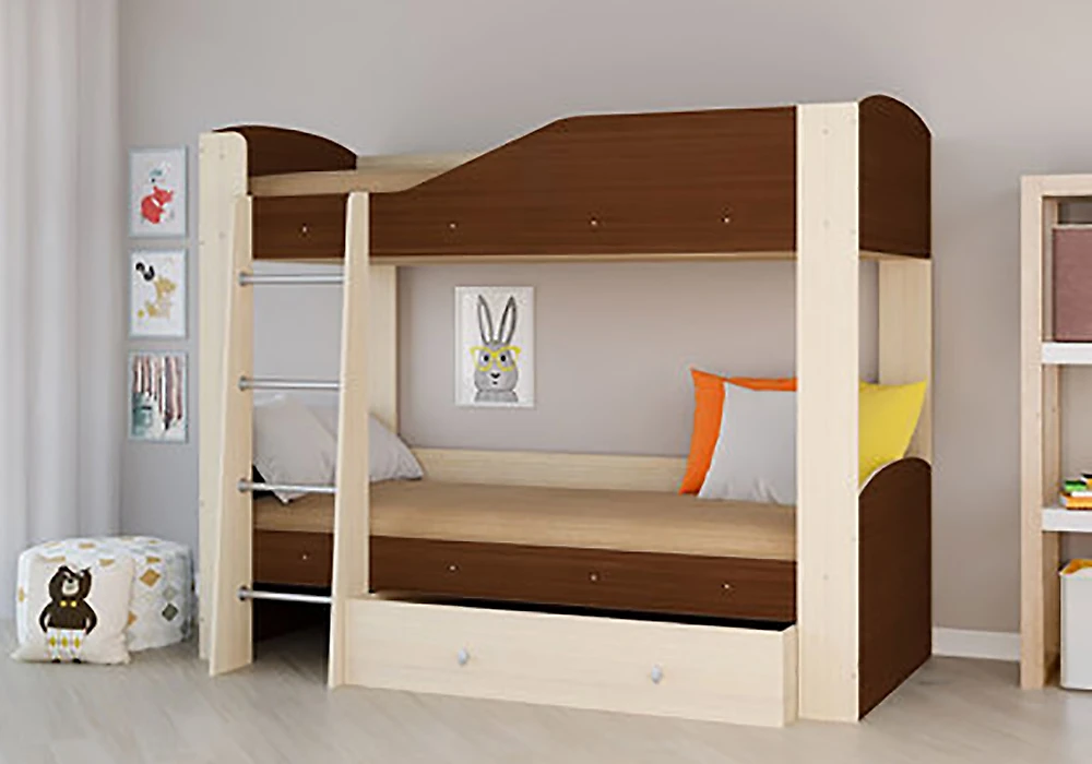 кровать в стиле минимализм Астра-2 Орех