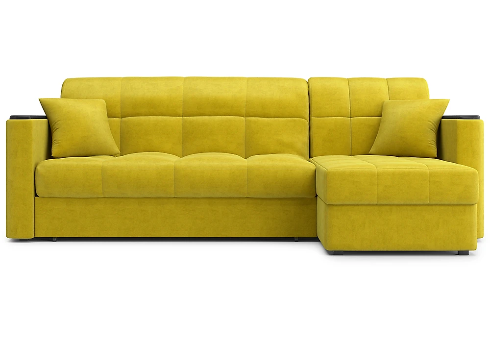 Тканевый угловой диван Палермо с оттоманкой Дизайн 4