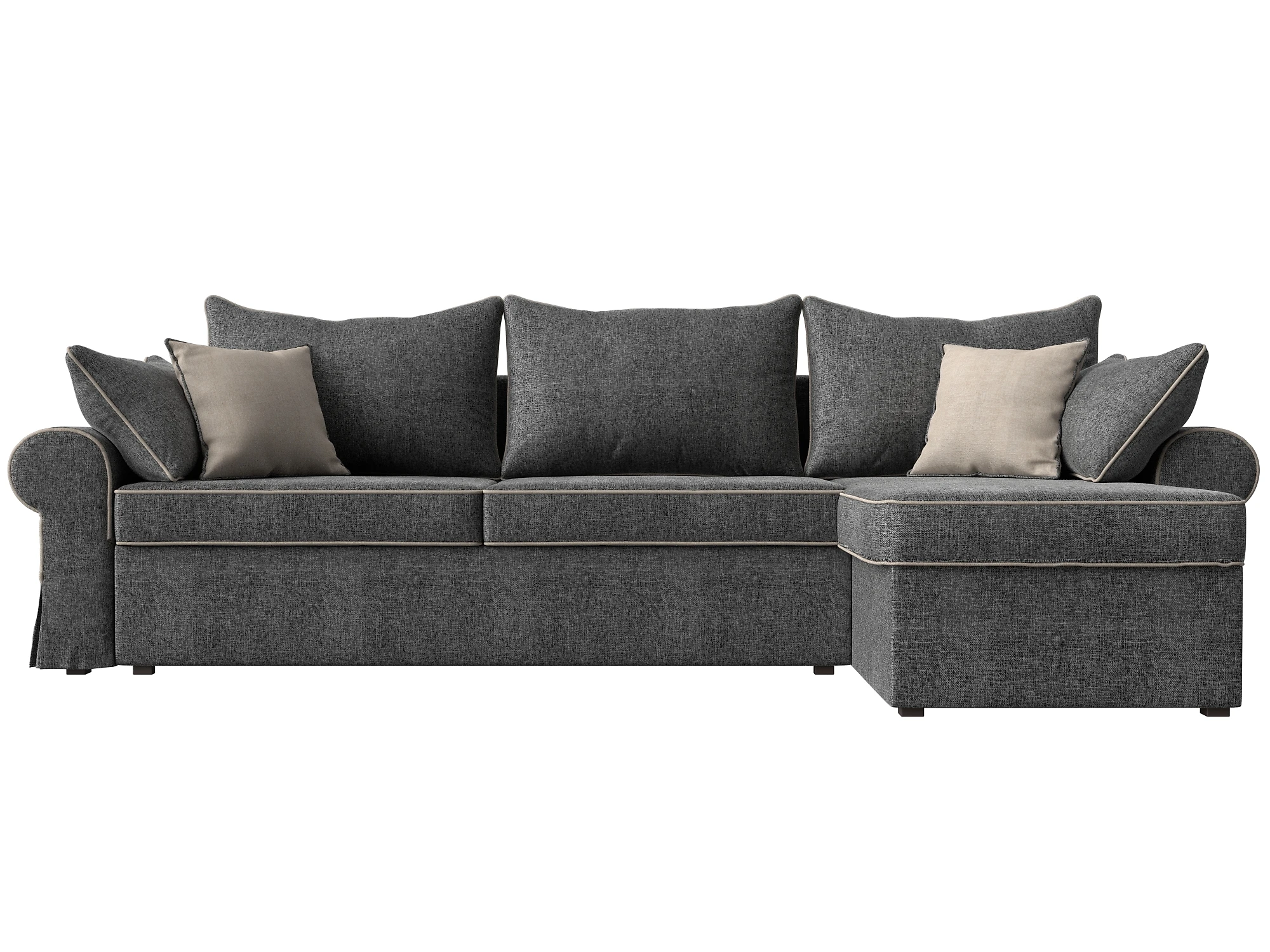  угловой диван из рогожки Элис Кантри Дизайн 3