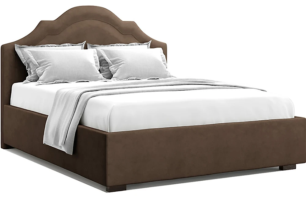 Большая двуспальная кровать Мадзоре Шоколад