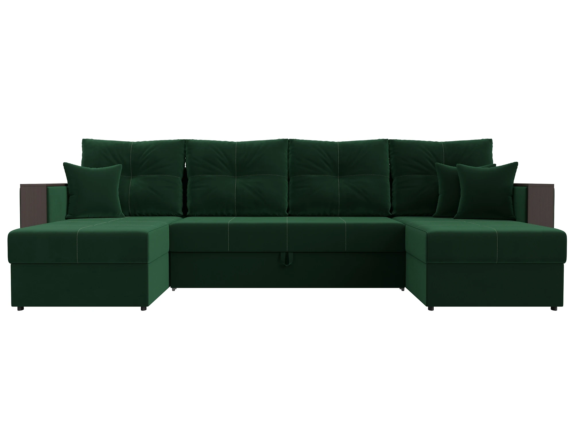 велюровый диван Валенсия-П Плюш Дизайн 4
