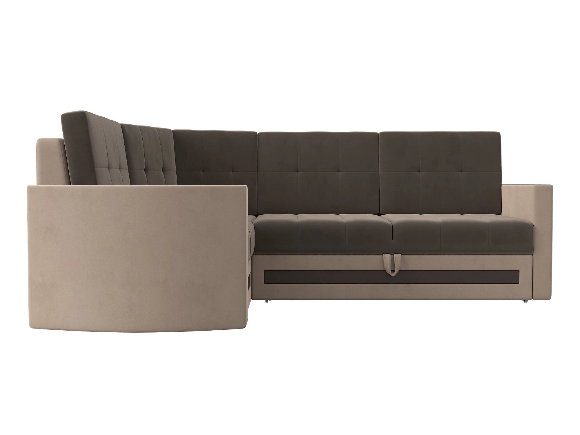 Тканевый угловой диван Белла Плюш Дизайн 10