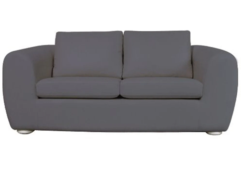 Прямой диван серого цвета Glamour 3.4