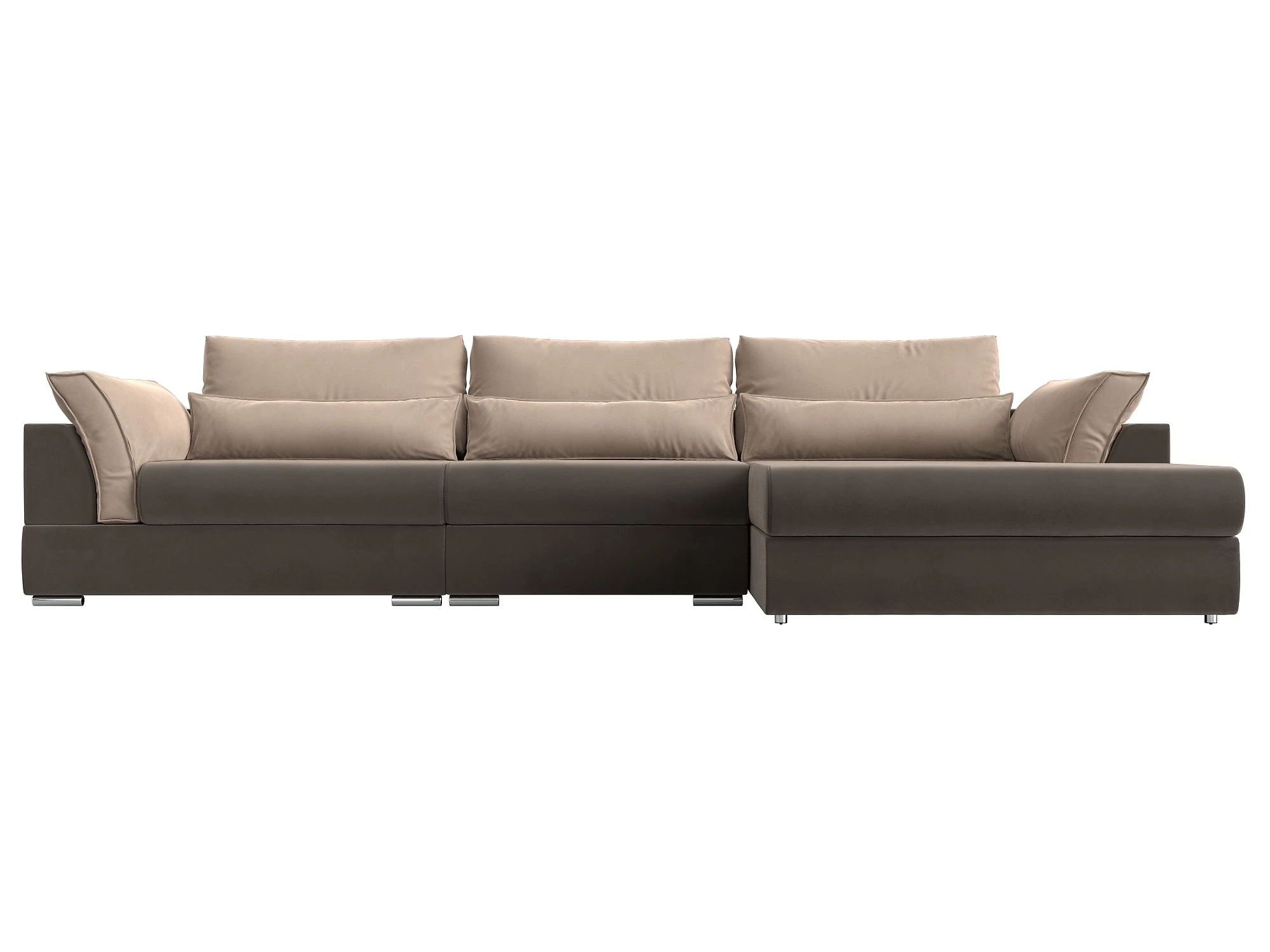 Угловой диван с ящиком для белья Пекин Лонг Плюш Дизайн 11