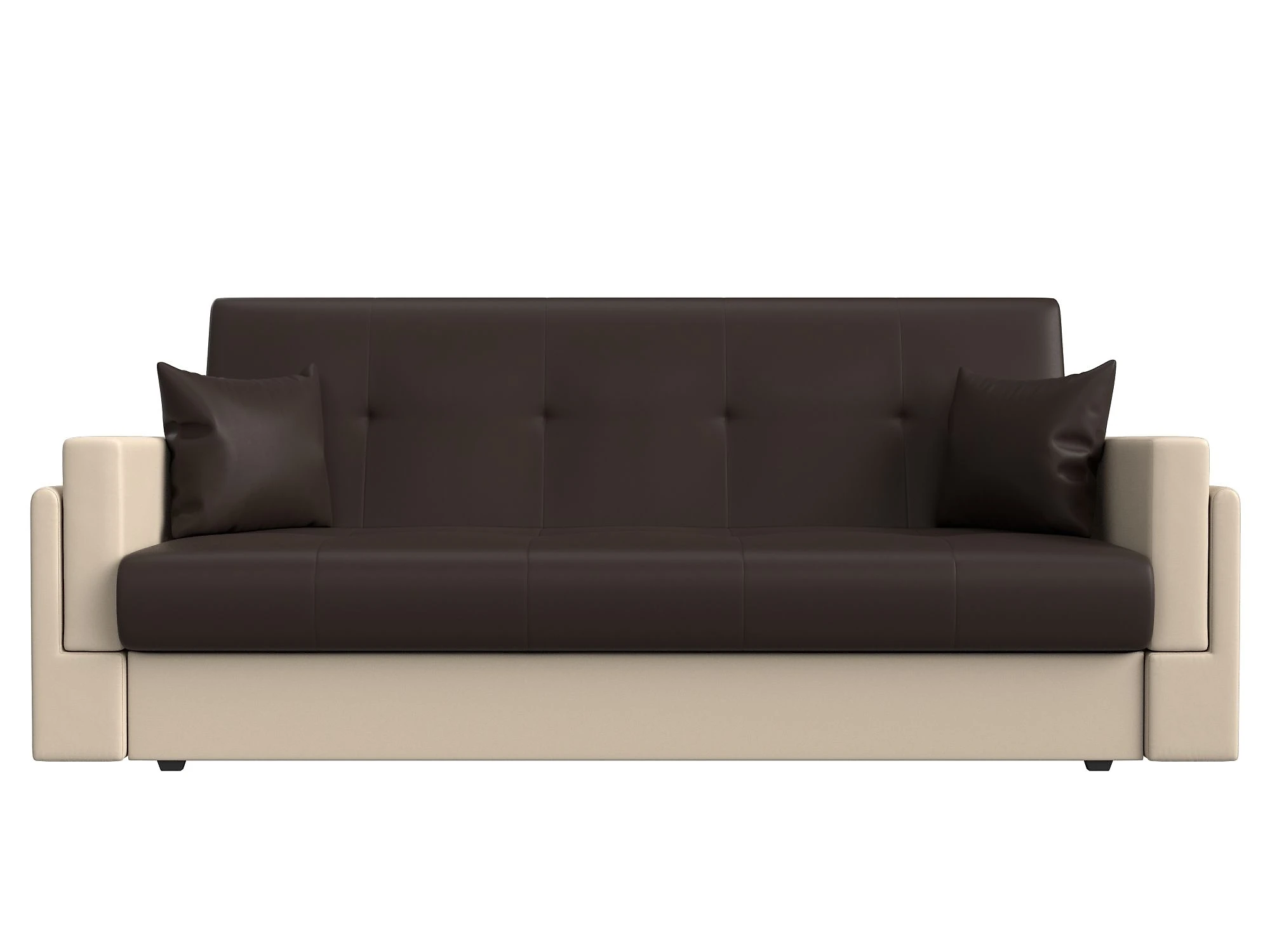 Раскладной кожаный диван Лига-015 Дизайн 35 книжка