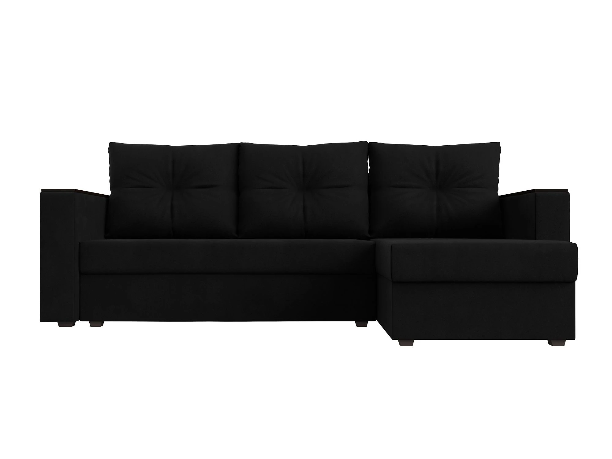 Угловой диван с ящиком для белья Атланта Лайт без стола Дизайн 9