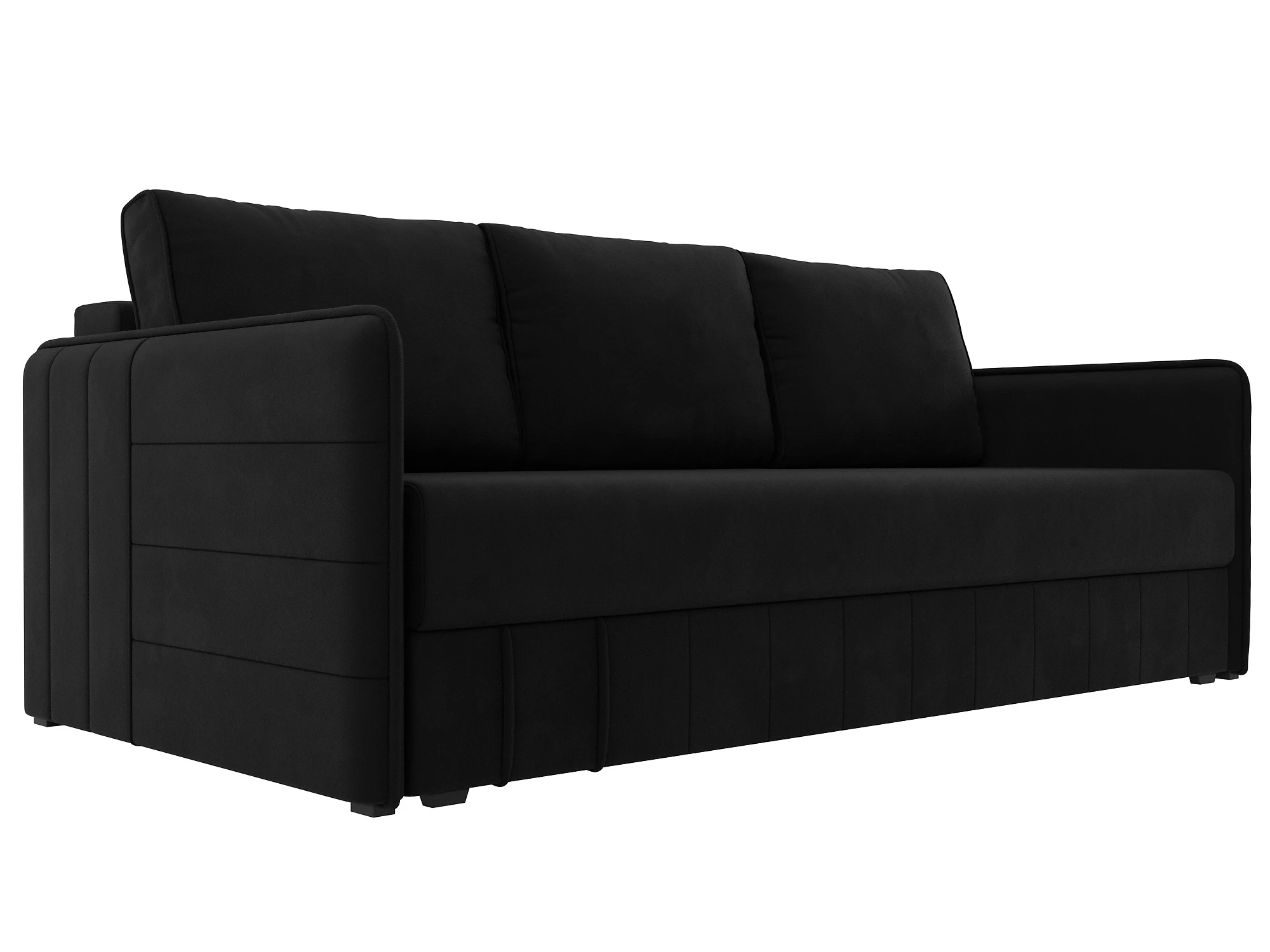 Черный диван еврокнижка Слим НПБ Дизайн 5