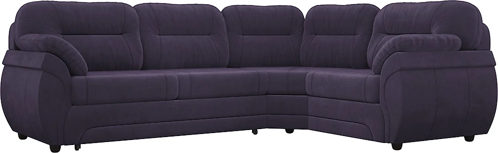Угловой диван закругленный Бруклин Фиолетовый