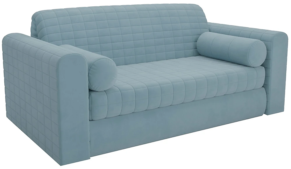 Синий детский диван Барон-5 Плюш Лайт Блу