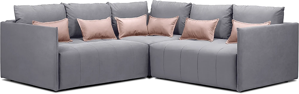 Угловой диван с независимым пружинным блоком Чилетти Лонг Грей