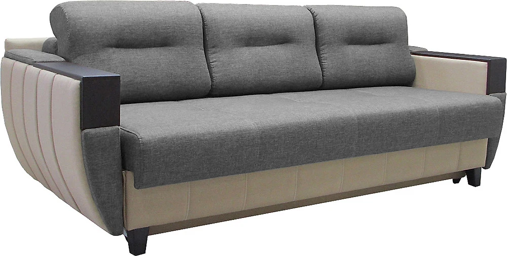 Прямой диван серого цвета Бест-2 Кантри Грей
