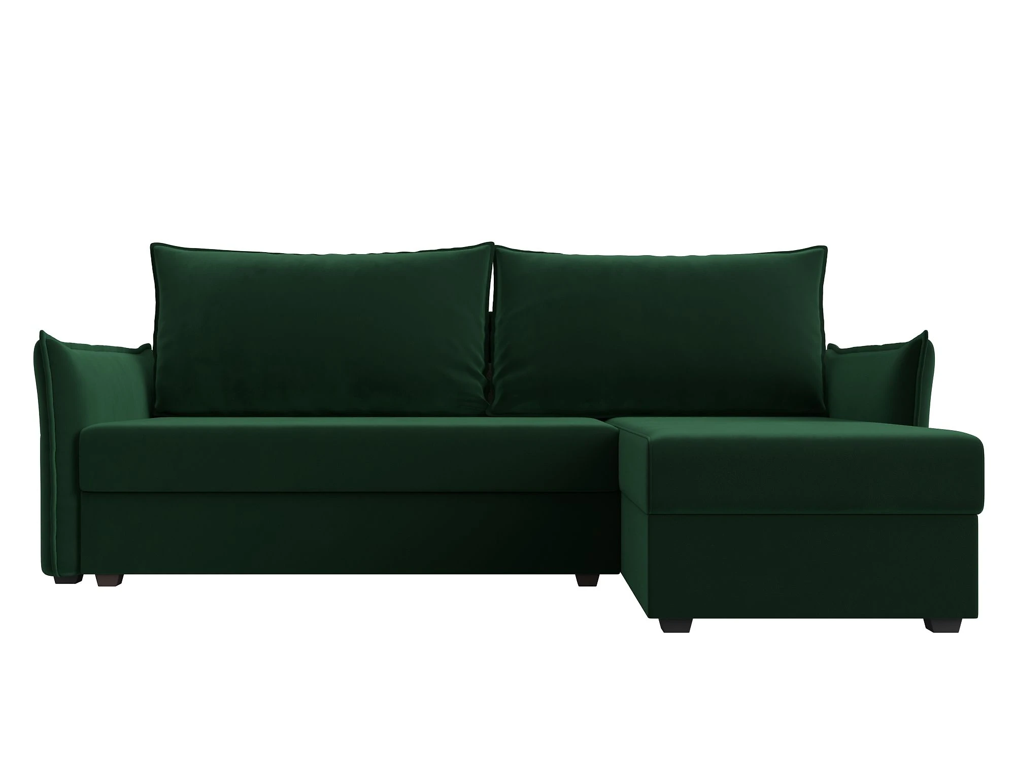 Угловой диван с ящиком для белья Лига-004 Плюш Дизайн 4