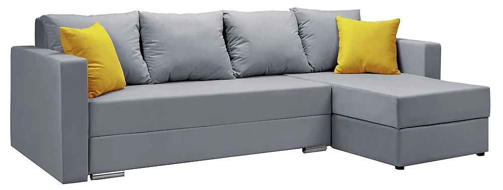 Угловой диван с левым углом Саванна-2 Грей