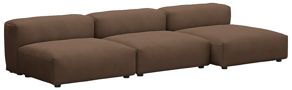 Каштановый угловой диван Фиджи-7 Браун