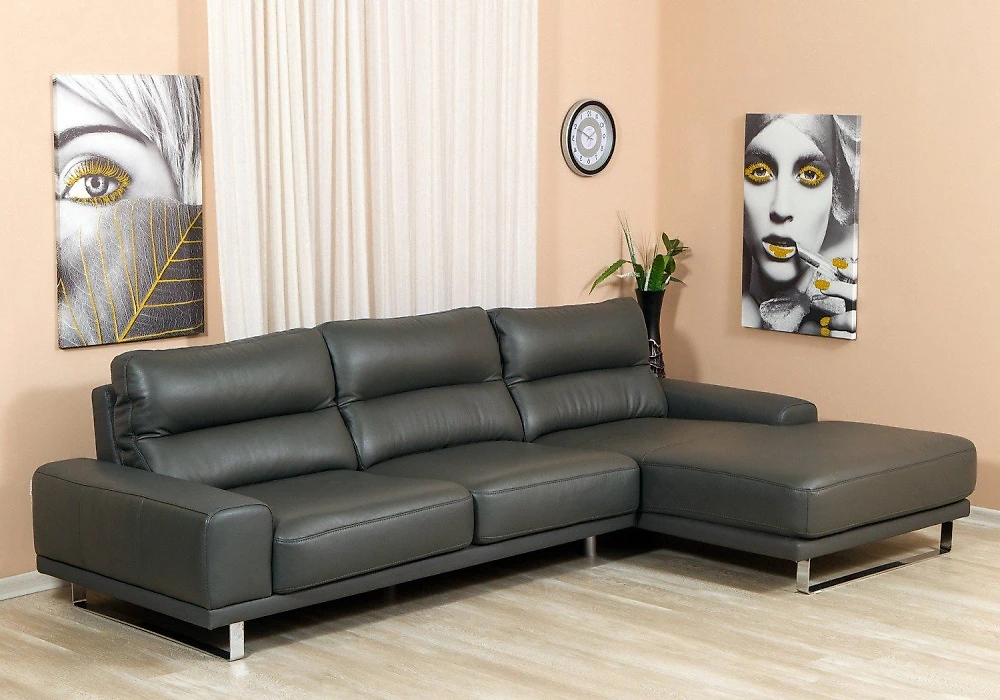 Офисный диван лофт кожаный Рипозо