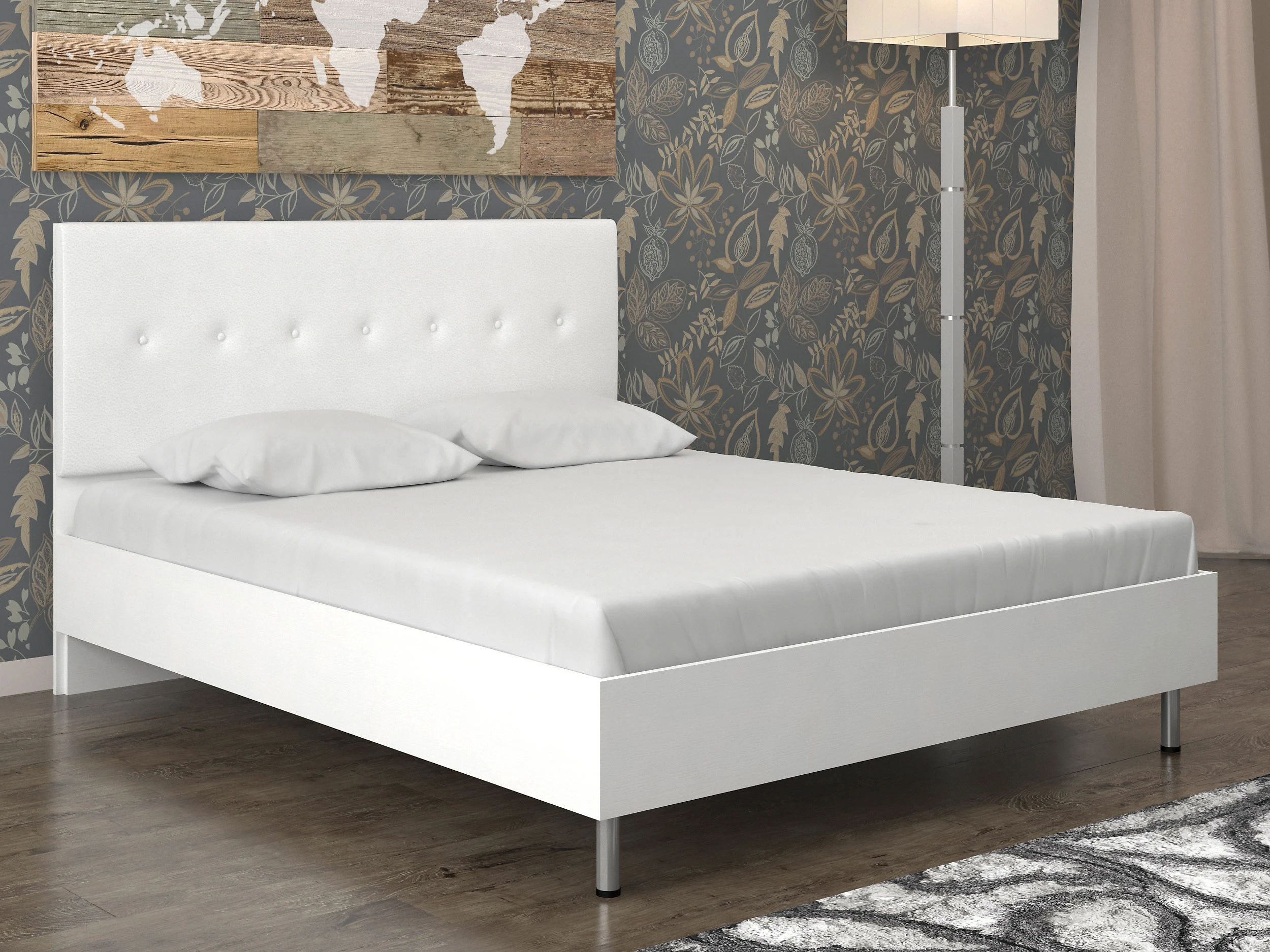 двуспальная кровать Луиза-3 П Дизайн-2