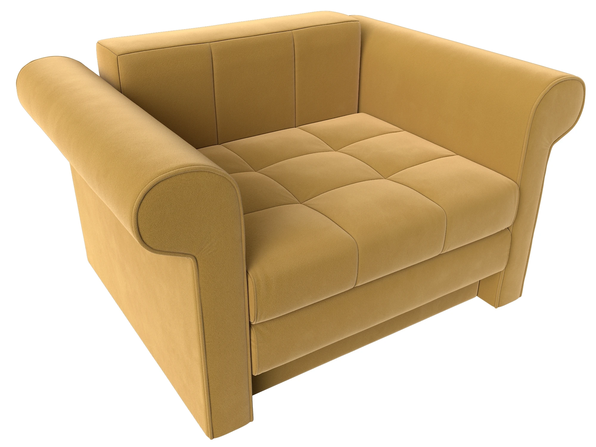 желтое кресло Берли Дизайн 12