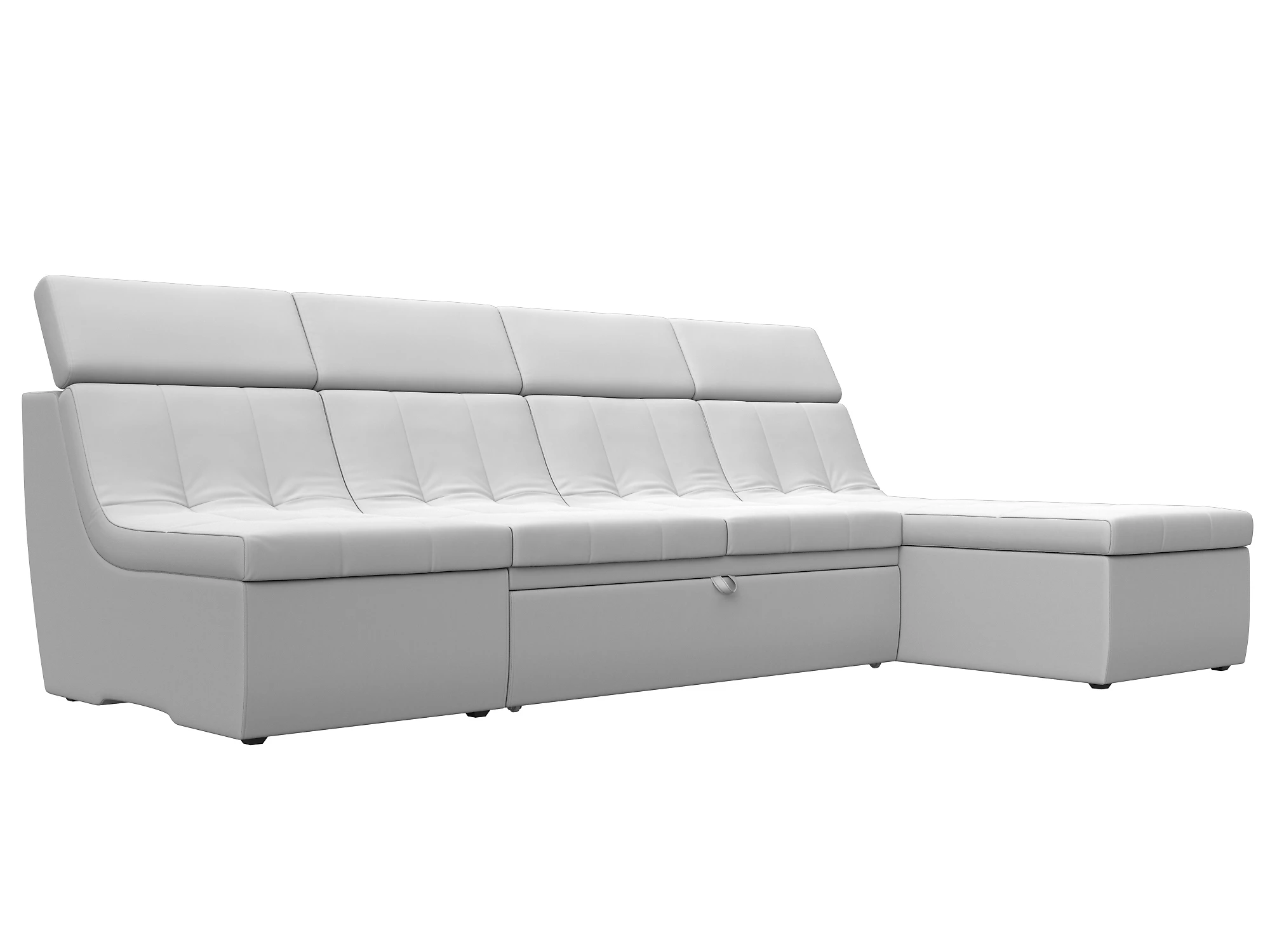 Белый диван дельфин Холидей Люкс Дизайн 10