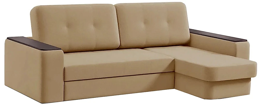Угловой диван с левым углом Арго Какао