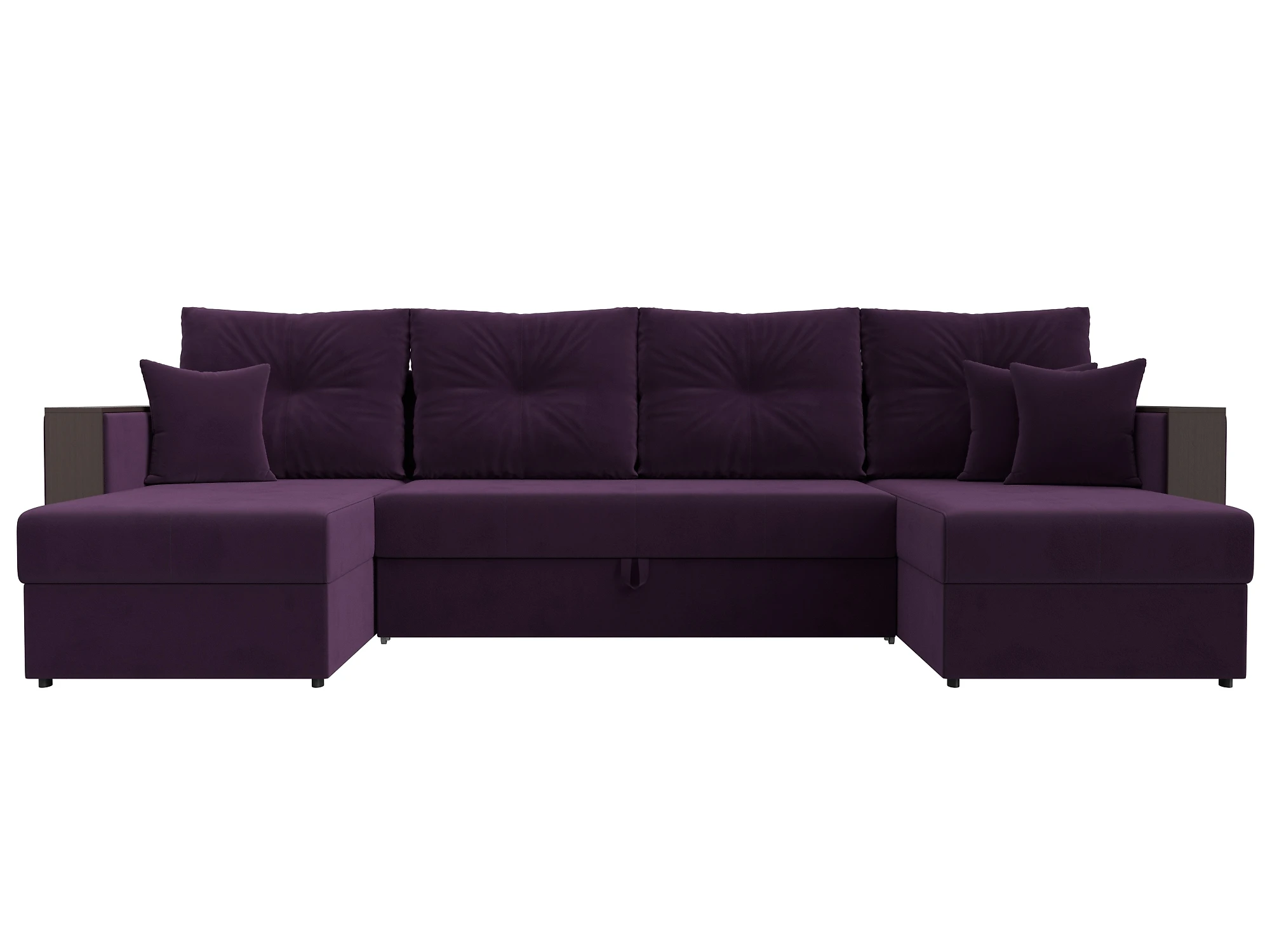 Фиолетовый диван Валенсия-П Плюш Дизайн 7