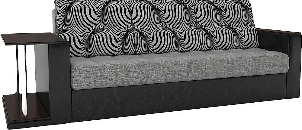Серый диван кровать Атланта-Эконом Изи Блэк со столиком