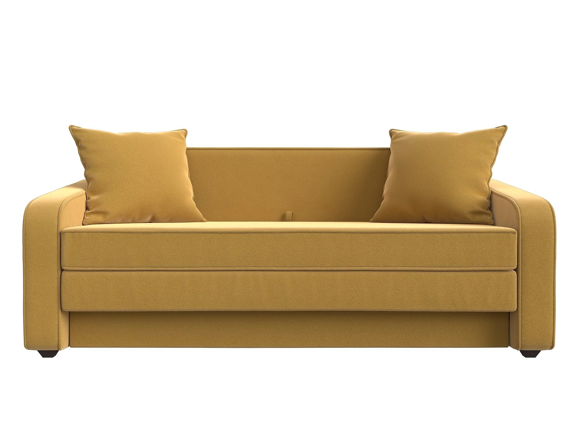 Жёлтый прямой диван Лига-013 Дизайн 3
