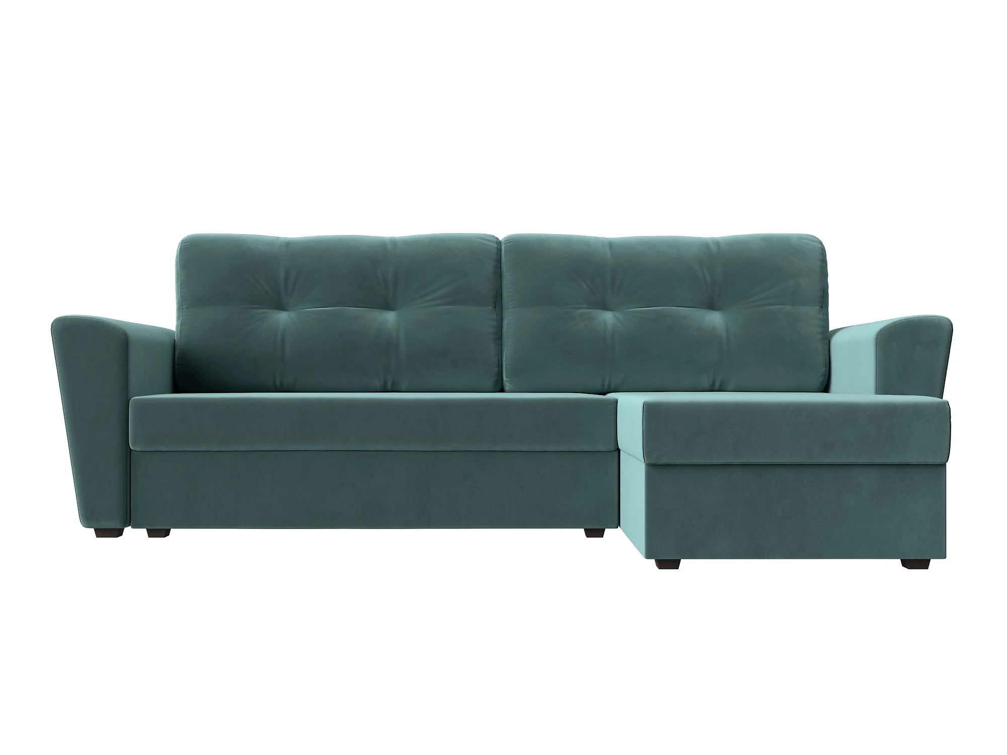 Угловой диван эконом класса Амстердам Лайт Плюш Дизайн 2