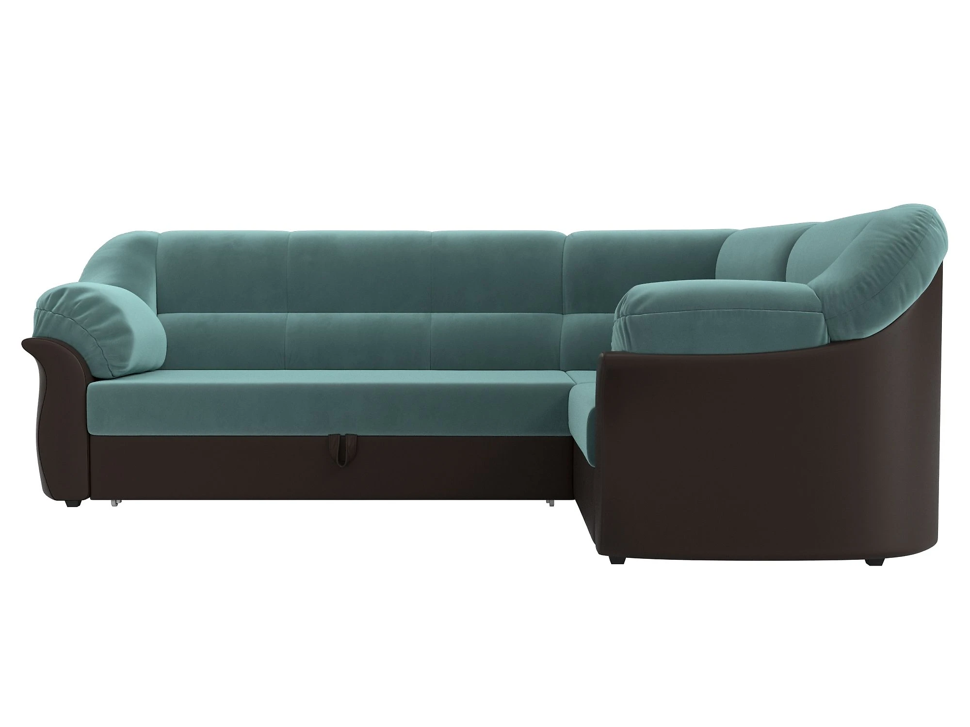 Угловой диван для гостиной Карнелла Плюш Дизайн 12