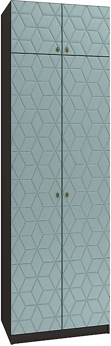 Синий распашной шкаф Сканди Д-5 Дизайн-3