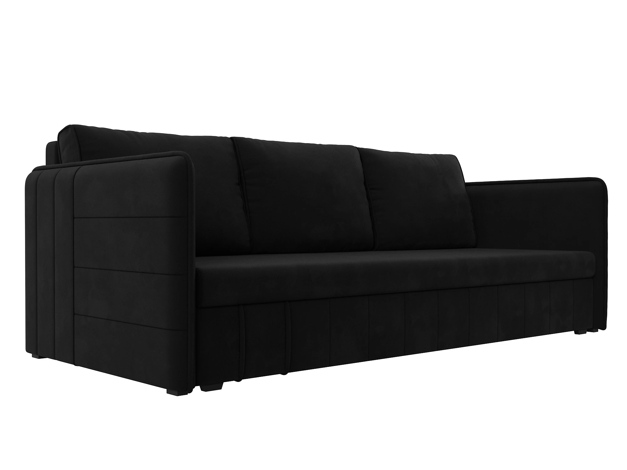 Черный диван еврокнижка Слим Дизайн 5