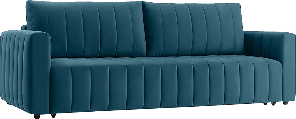 Синий прямой диван Белли Дизайн-3