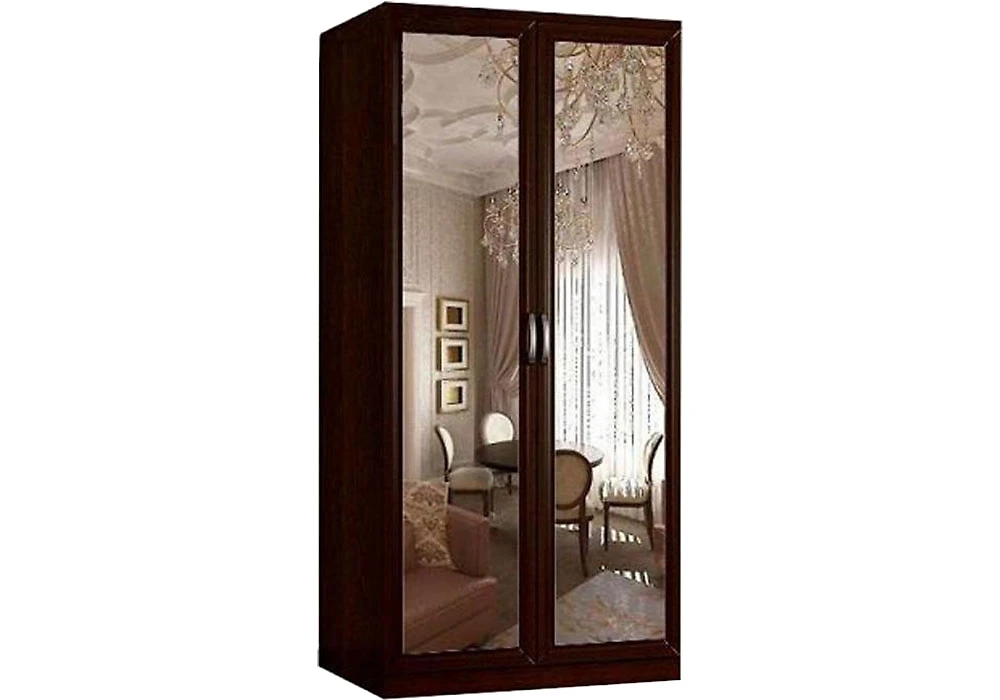 Шкаф для одежды с зеркалом Гамма-11 (Стелла) Венге