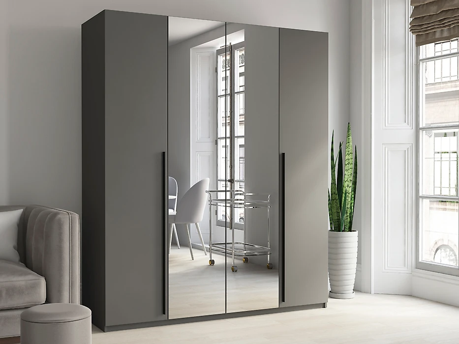 Шкаф Лорена-4.2 М с зеркалами Дизайн 11