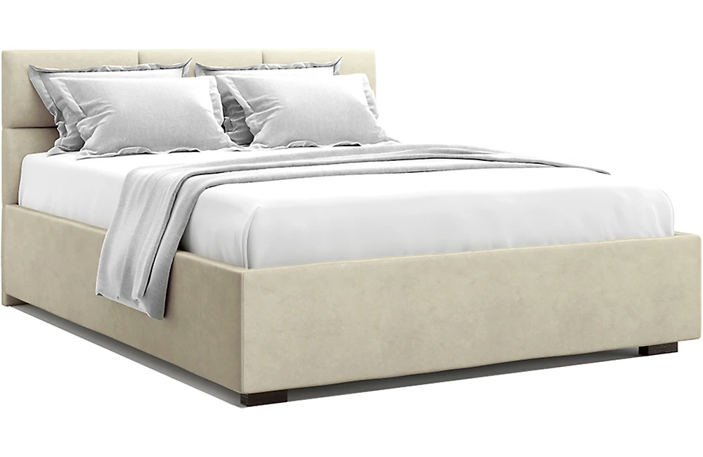 Двуспальная кровать с матрасом в комплекте Болсена Беж 160х200 с матрасом