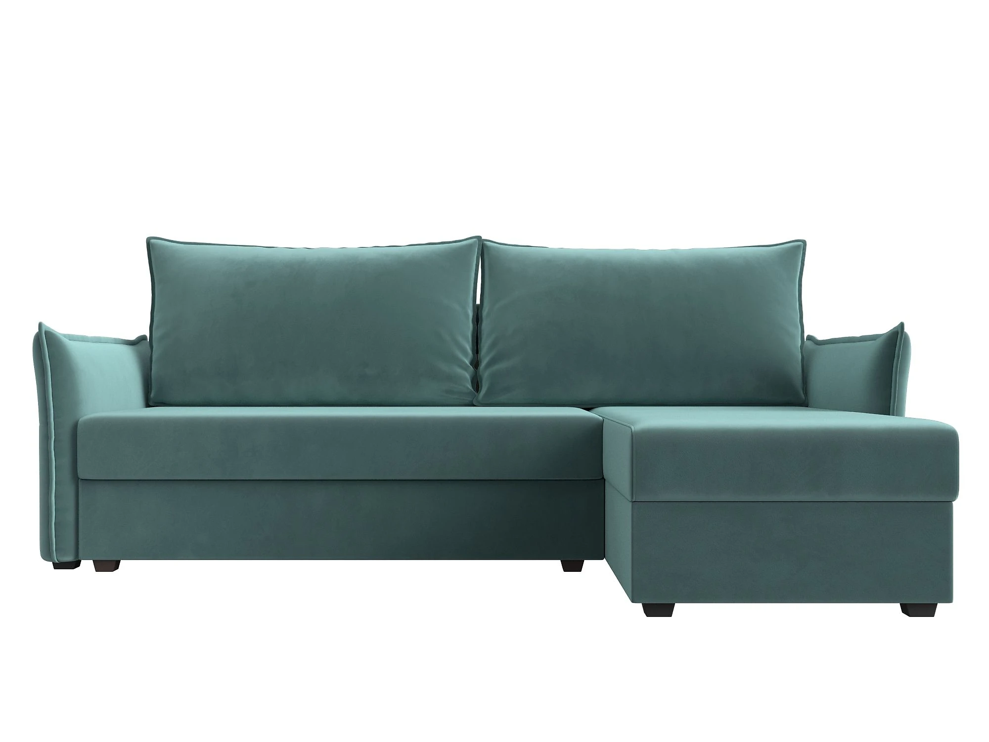 Угловой диван с ящиком для белья Лига-004 Плюш Дизайн 2