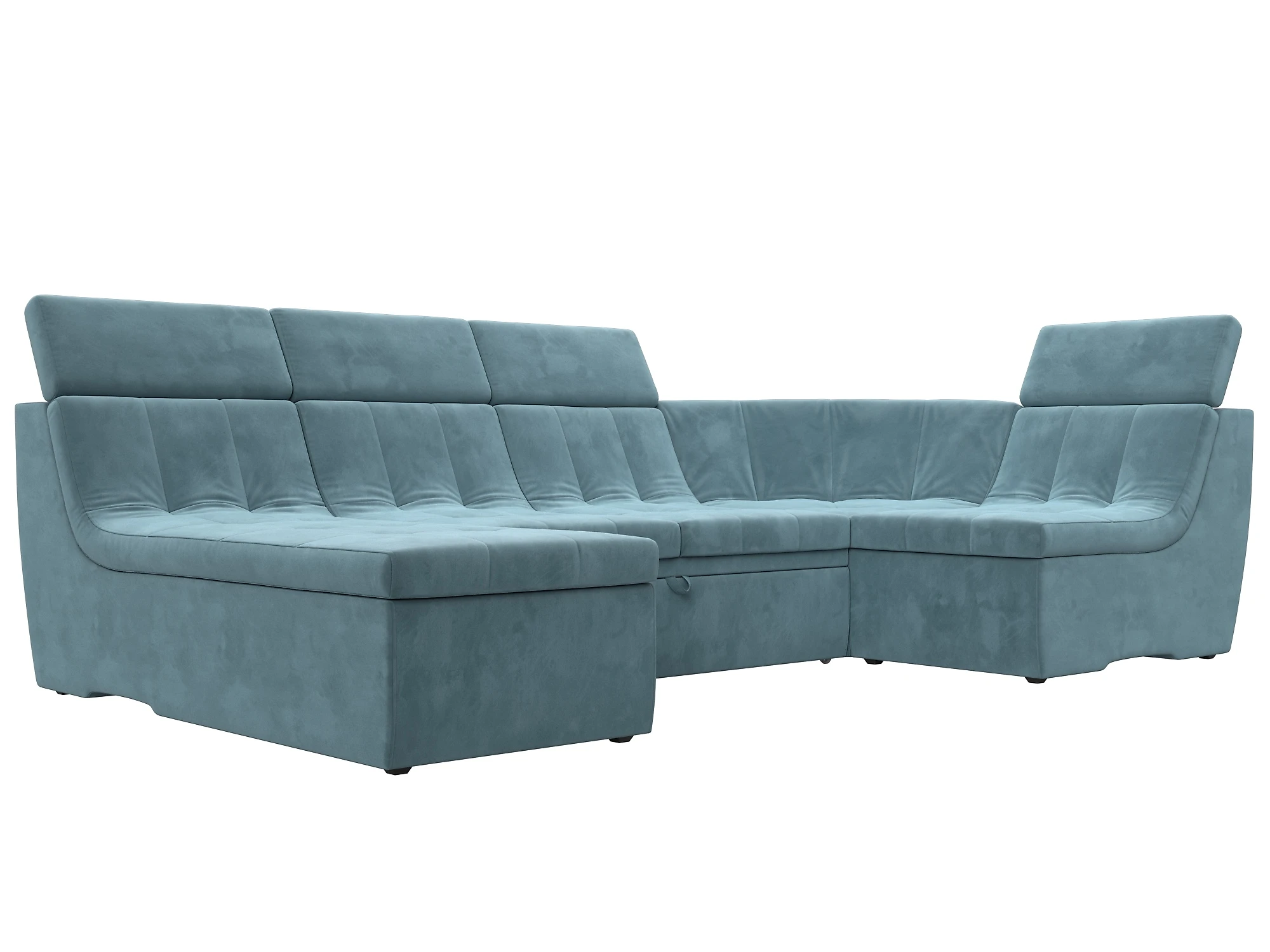  угловой диван с оттоманкой Холидей Люкс-П Плюш Дизайн 2