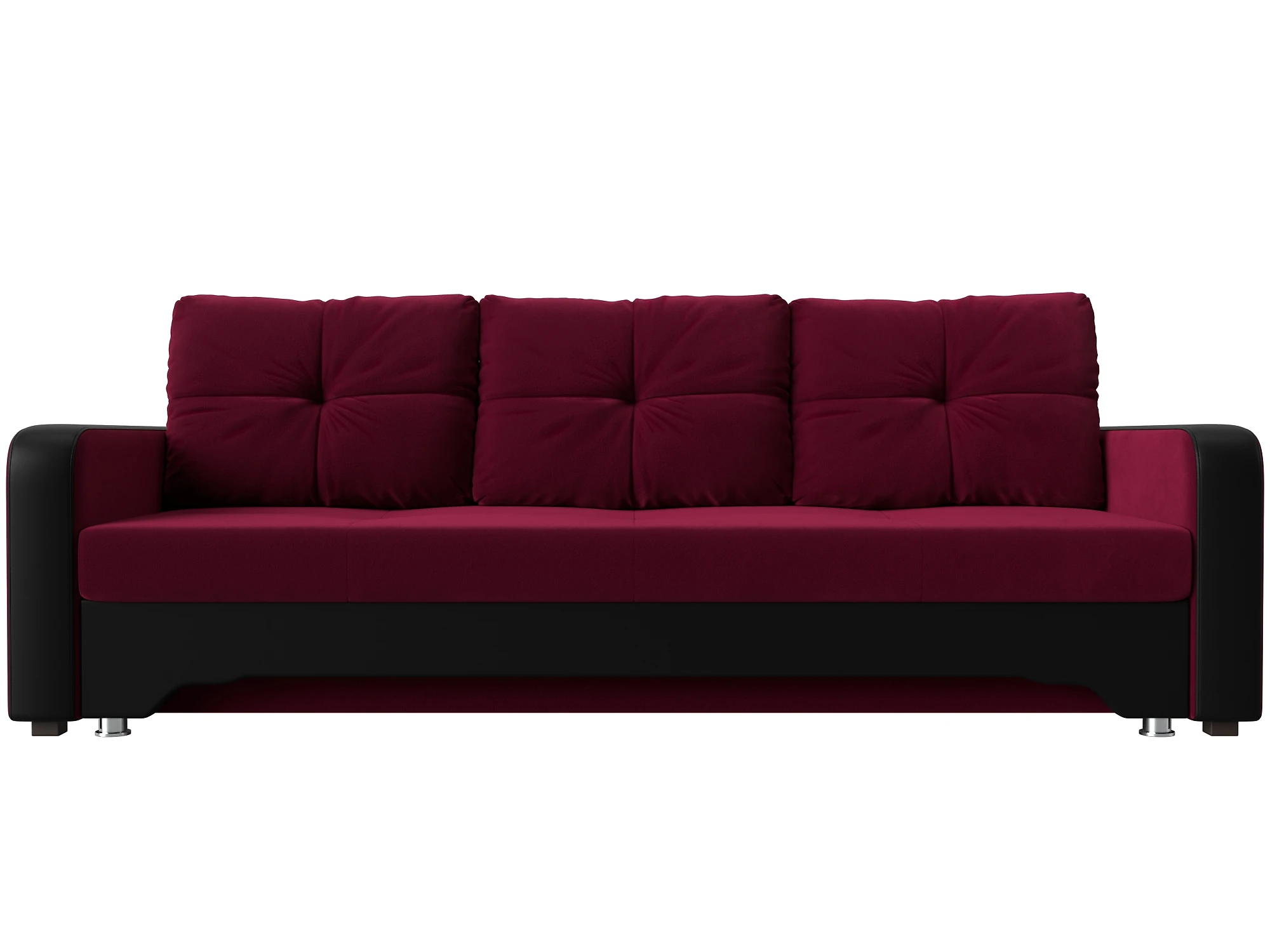Прямой кожаный диван Ник-3 Дизайн 16