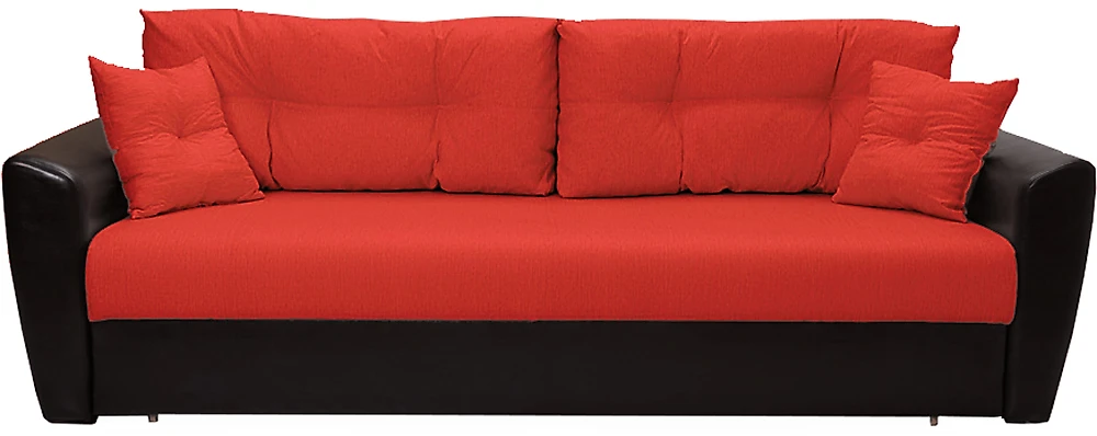 Красный диван кровать Амстердам Руби Блэк