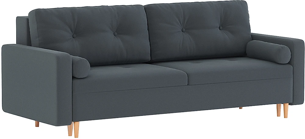 Прямой диван серого цвета Белфаст Грей